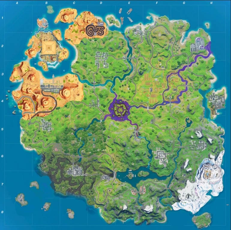 Map of the 17th season of the game